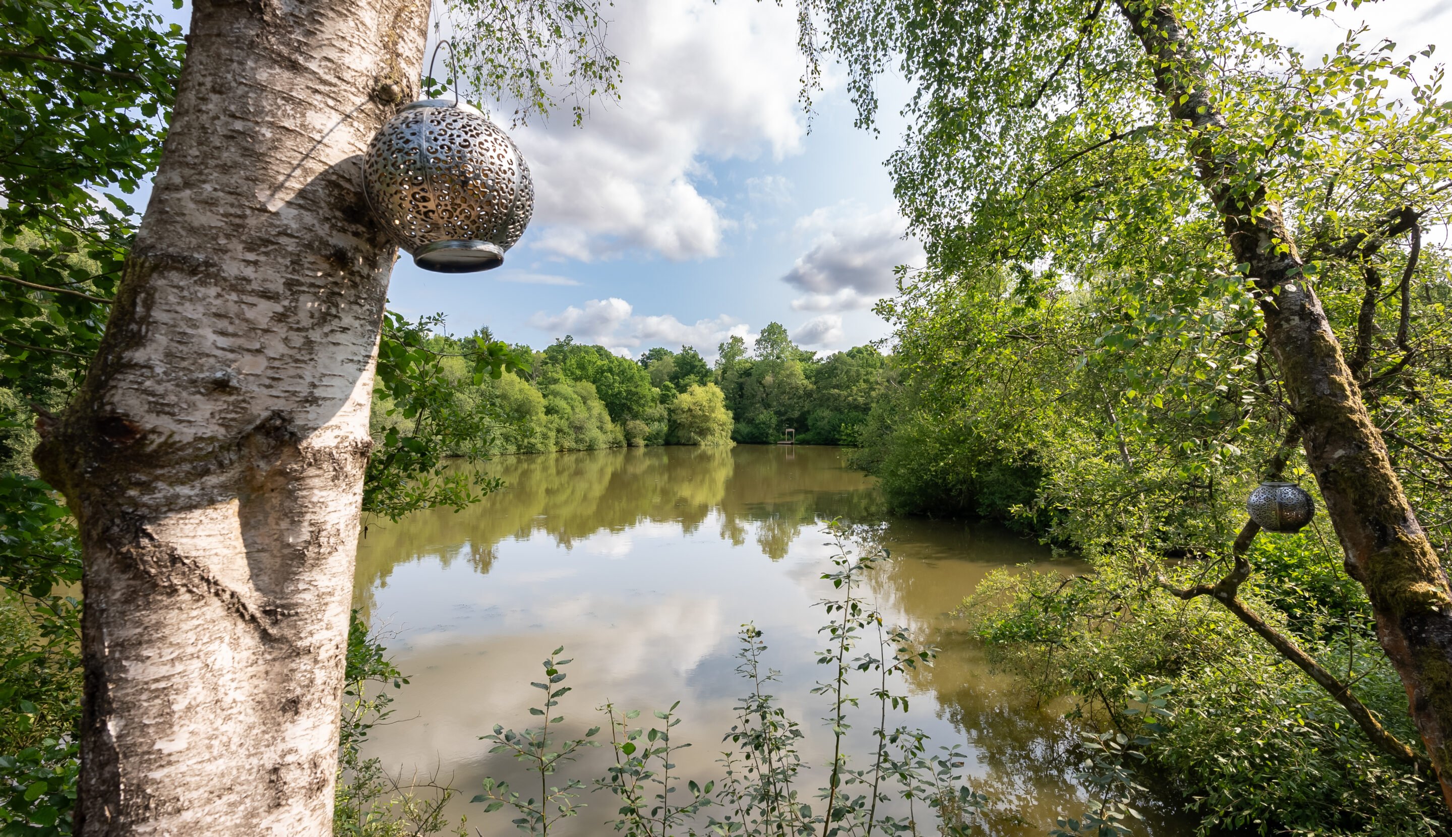 Lake VIew at Brokerswood Holiday Park Wiltshire
