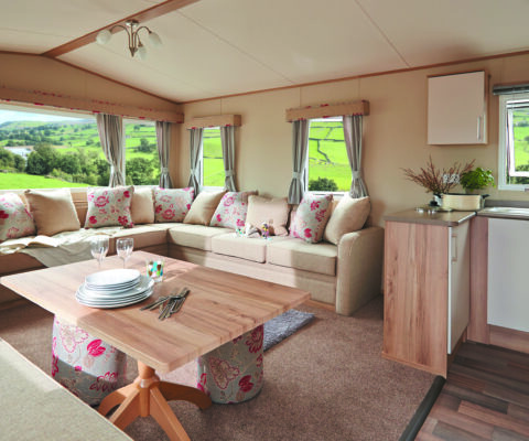 ABI Oakley lounge with L shape sectional sofa in beige color